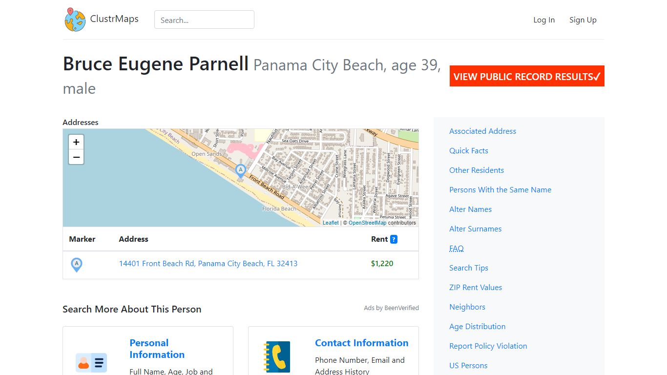 Bruce Eugene Parnell, Panama City Beach Public Records Instantly